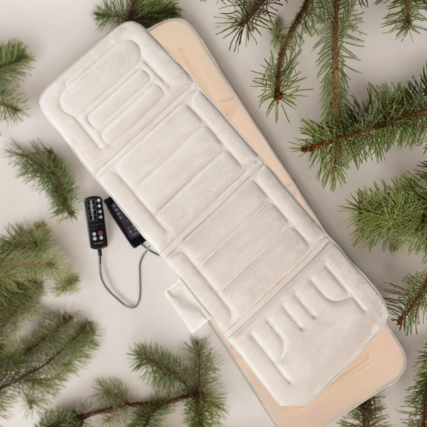 Массажный матрас вибрационный, с прогревом, 175х57см. Массажер